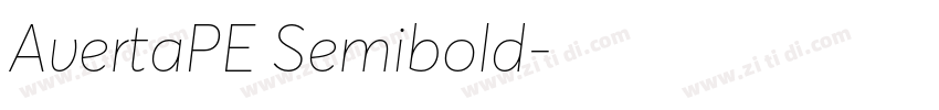 AvertaPE Semibold字体转换